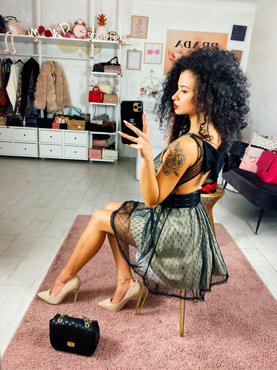 Abito con maxi fiocco - R.a. Boutique 