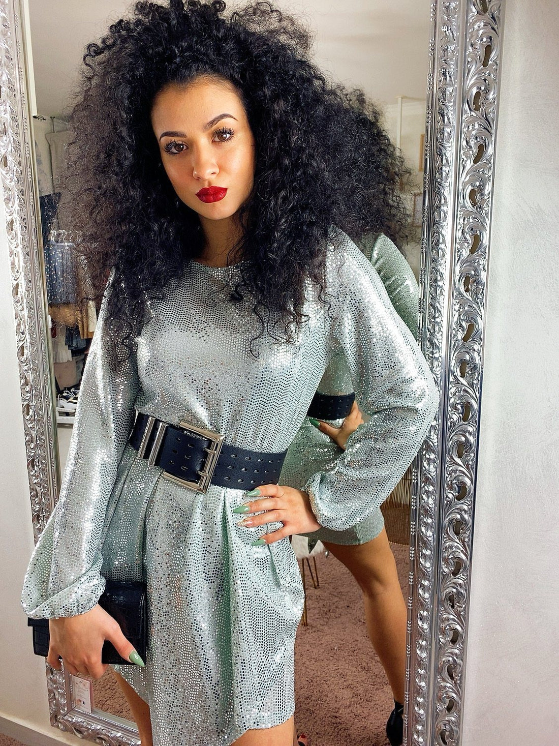 Abito con paillettes a specchio - R.a. Boutique 