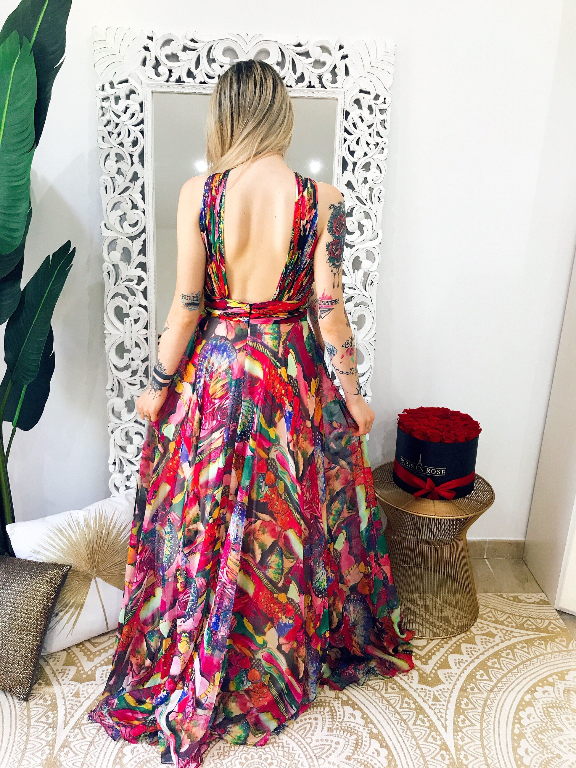 Abito da cerimonia coloratissimo - R.a. Boutique 