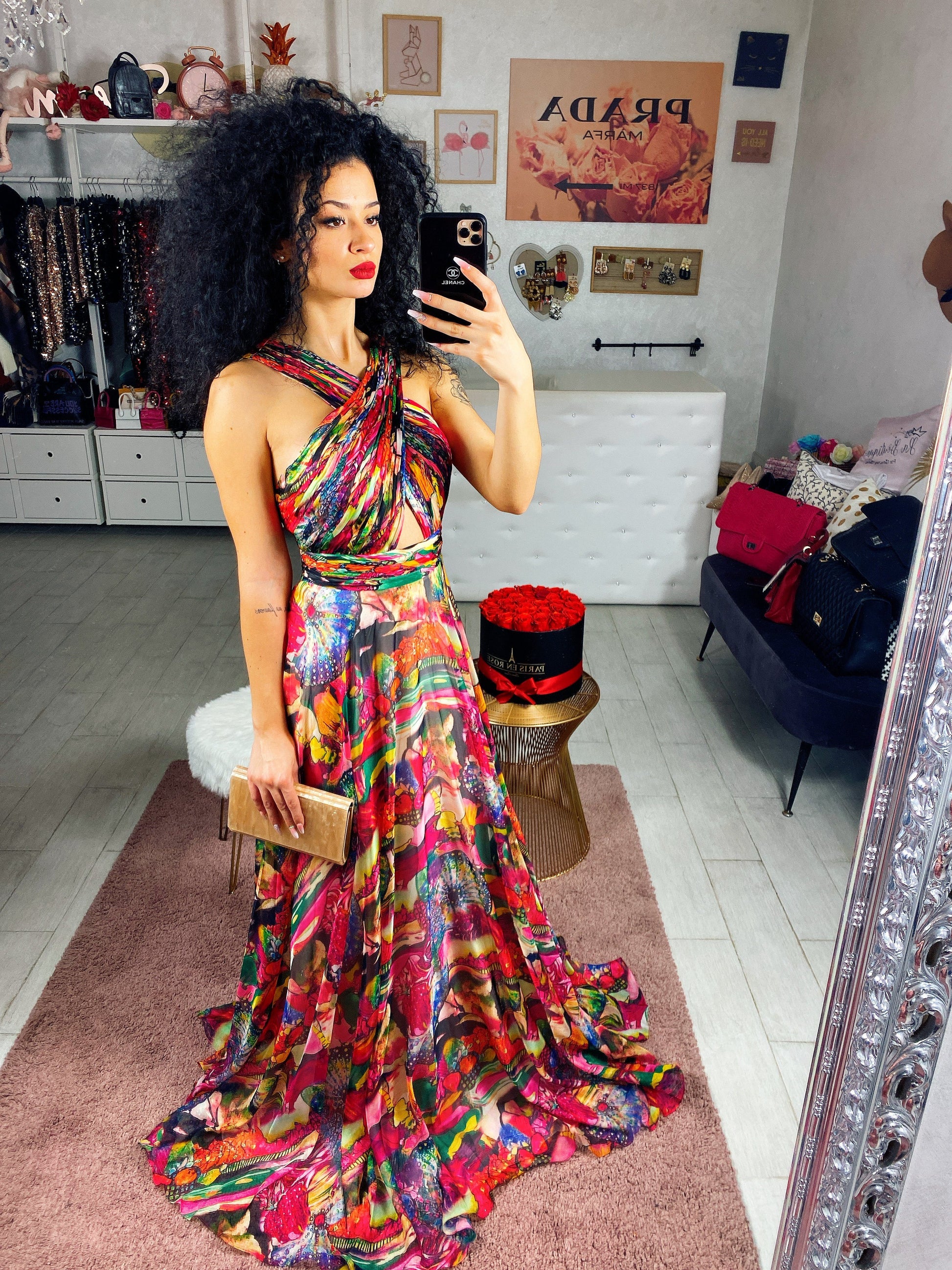 Abito da cerimonia coloratissimo - R.a. Boutique 