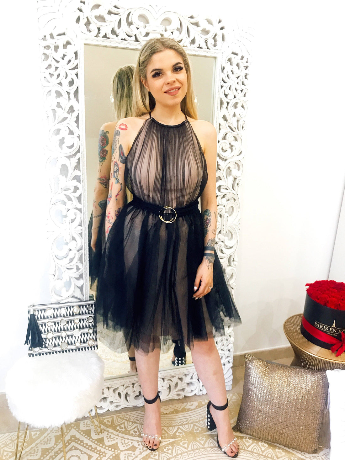 Abito da cerimonia Corto in tulle - R.a. Boutique 