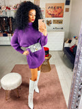 Abito in lana viola - R.a. Boutique 