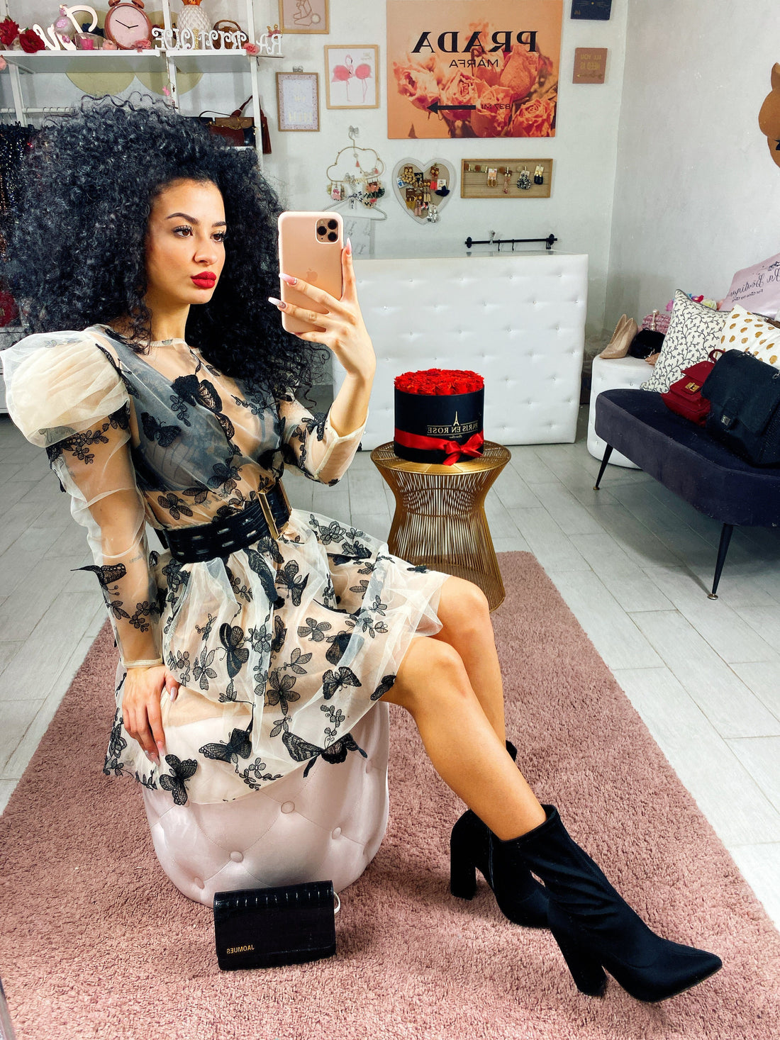 Abito in tulle con farfalle - R.a. Boutique 