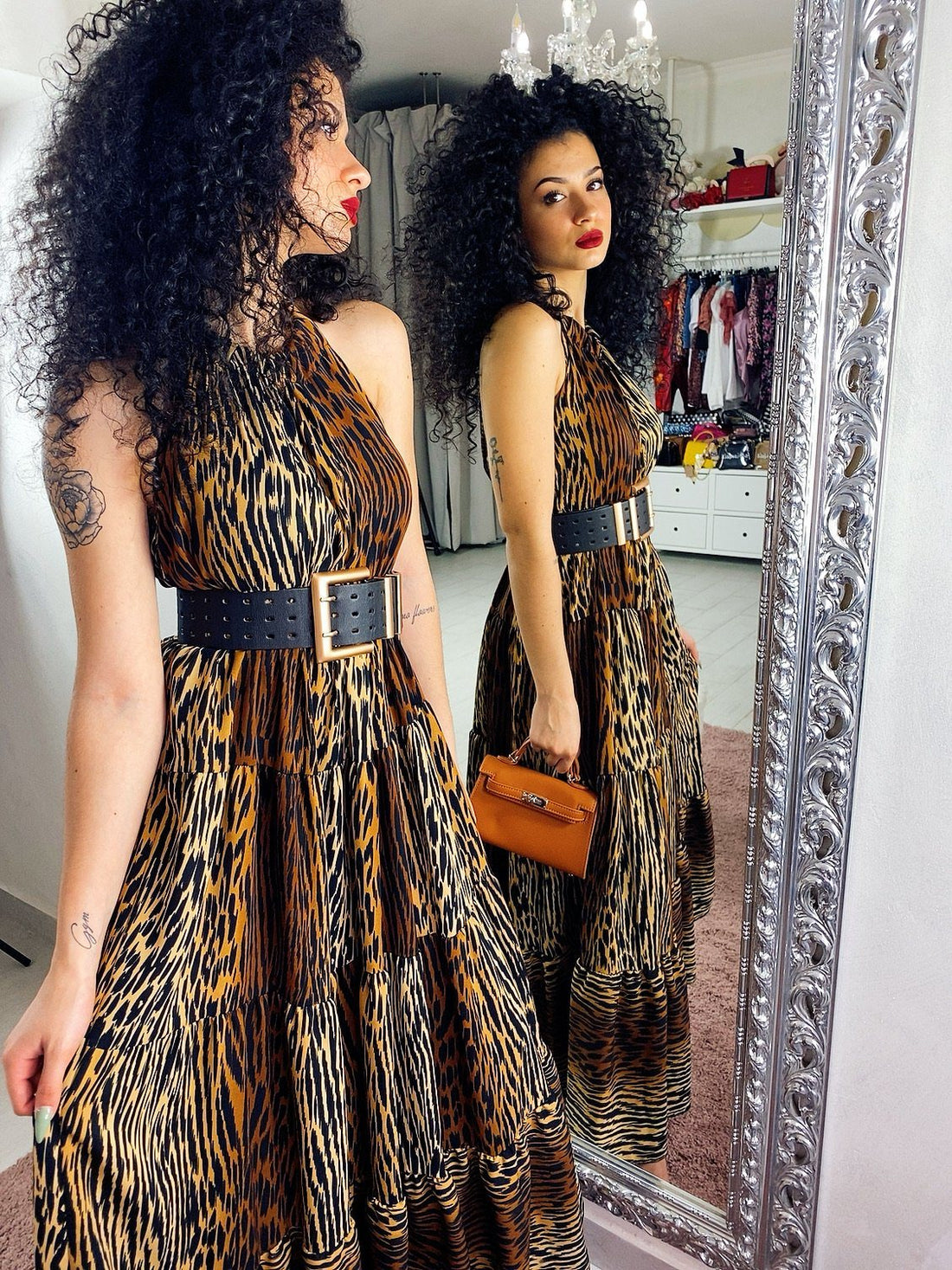 Abito maculato stampa Safari - R.a. Boutique 