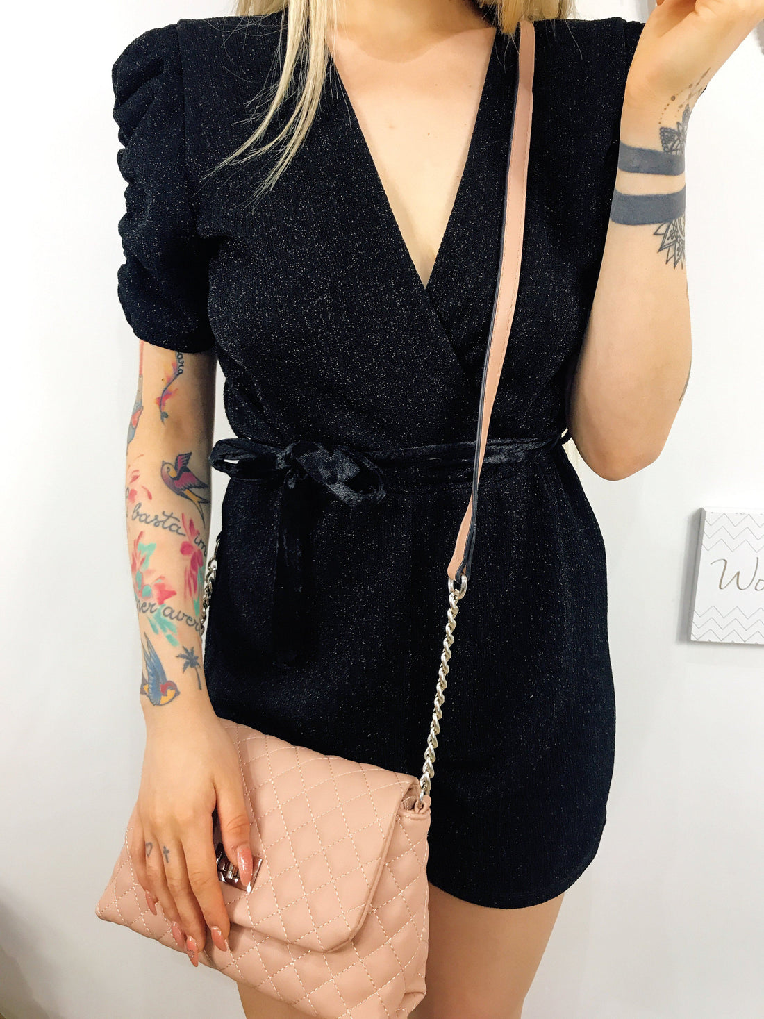 Bag trapuntata con tracolla - R.a. Boutique 