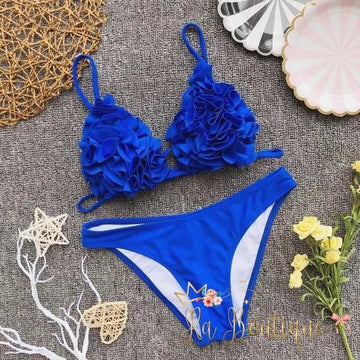 Bikini fiori blu - R.a. Boutique 