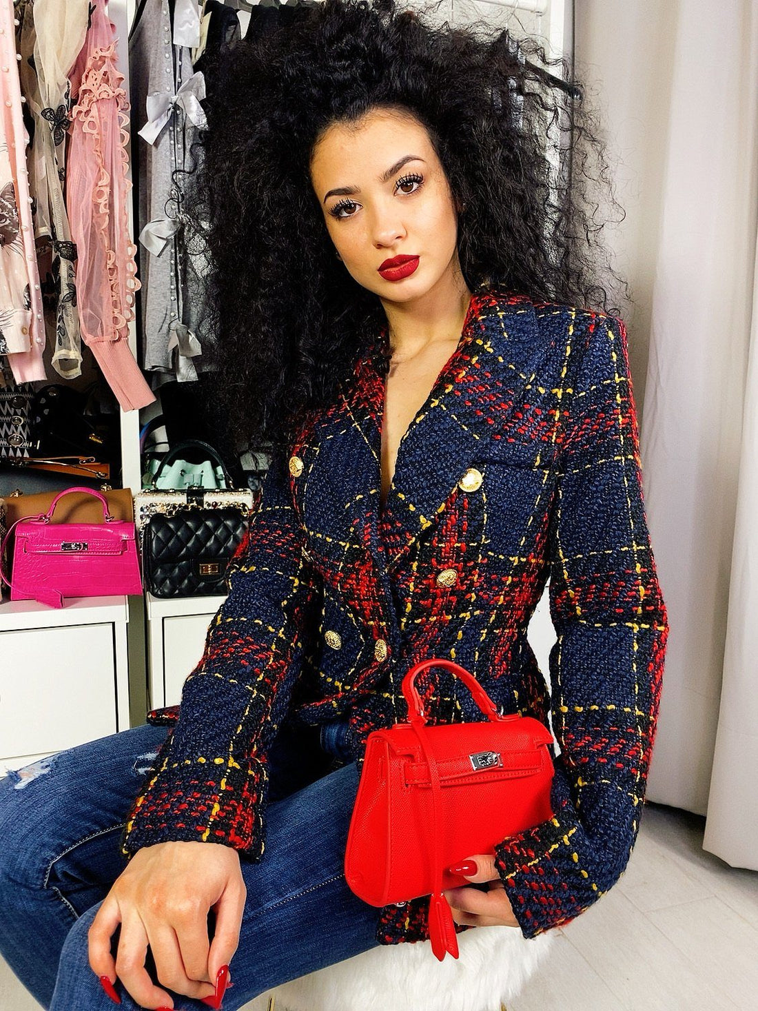 Blazer con bottoni - R.a. Boutique 