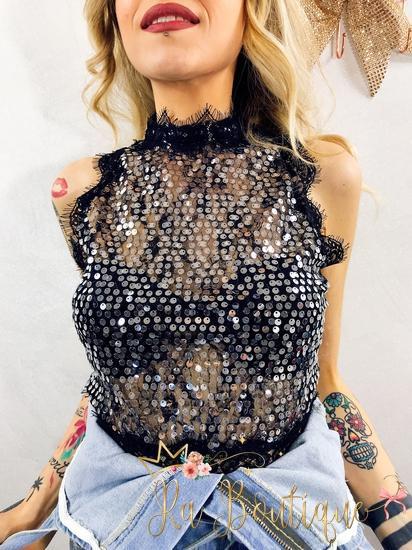 Blusa a Pailette - R.a. Boutique 