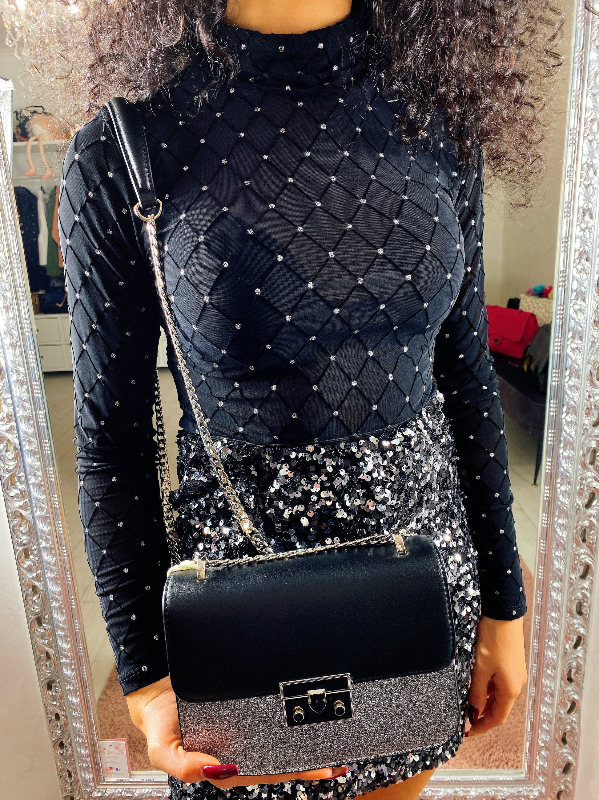 Blusa con strass - R.a. Boutique 