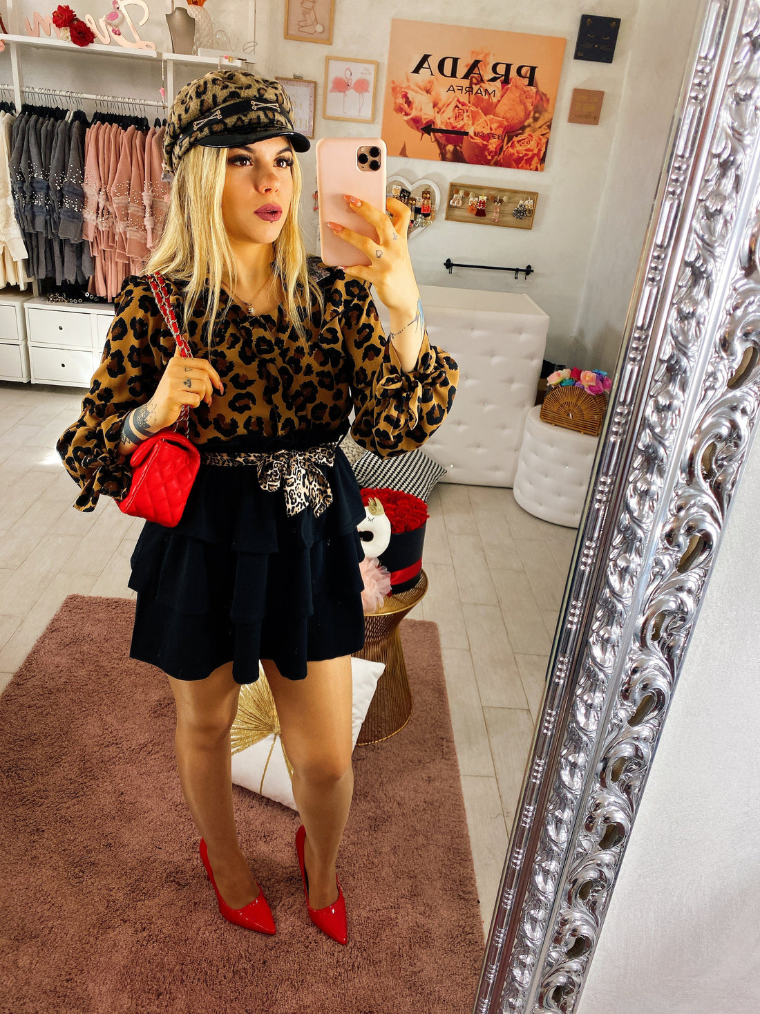 Camicetta maculata con rouge - R.a. Boutique 