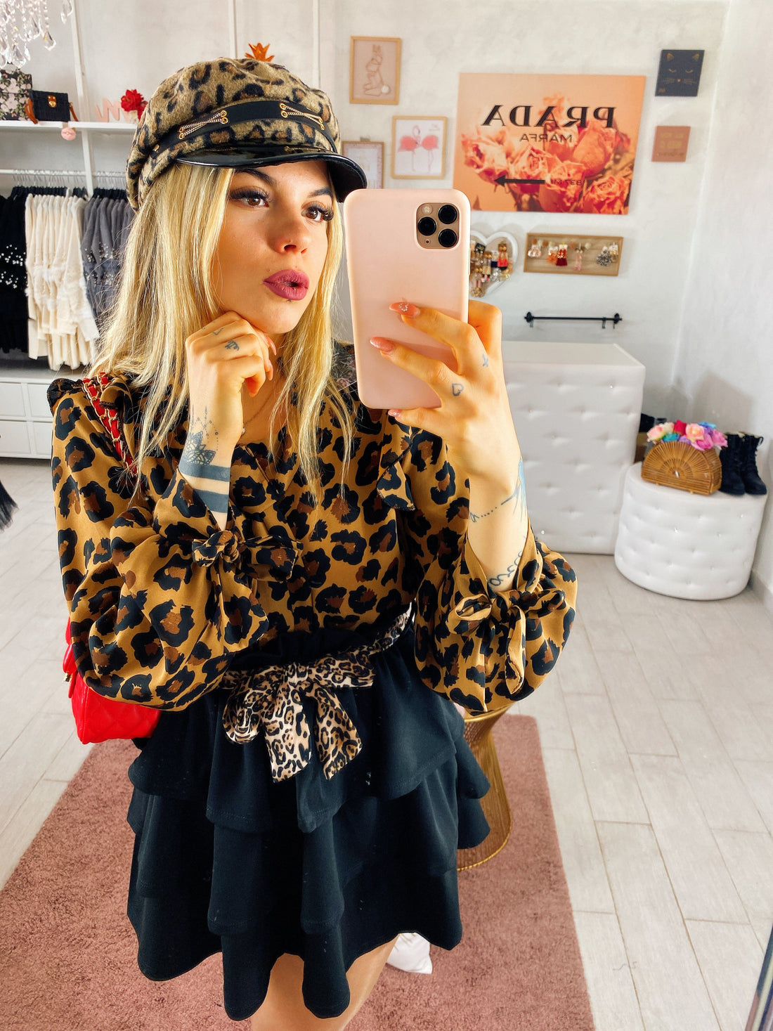 Camicetta maculata con rouge - R.a. Boutique 