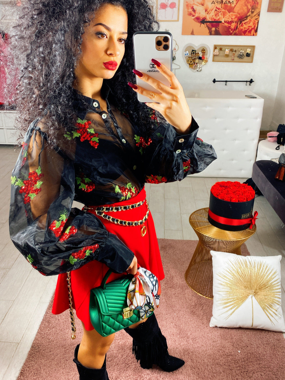 Camicia con paillettes - R.a. Boutique 