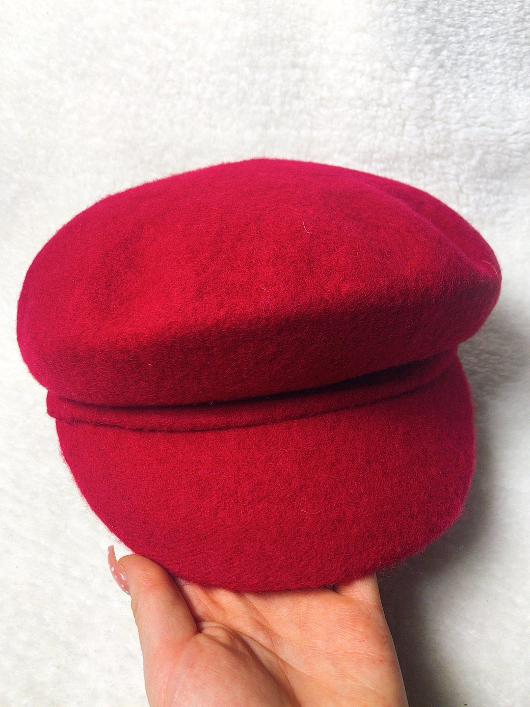 Cappello con visiera Rosso - R.a. Boutique 