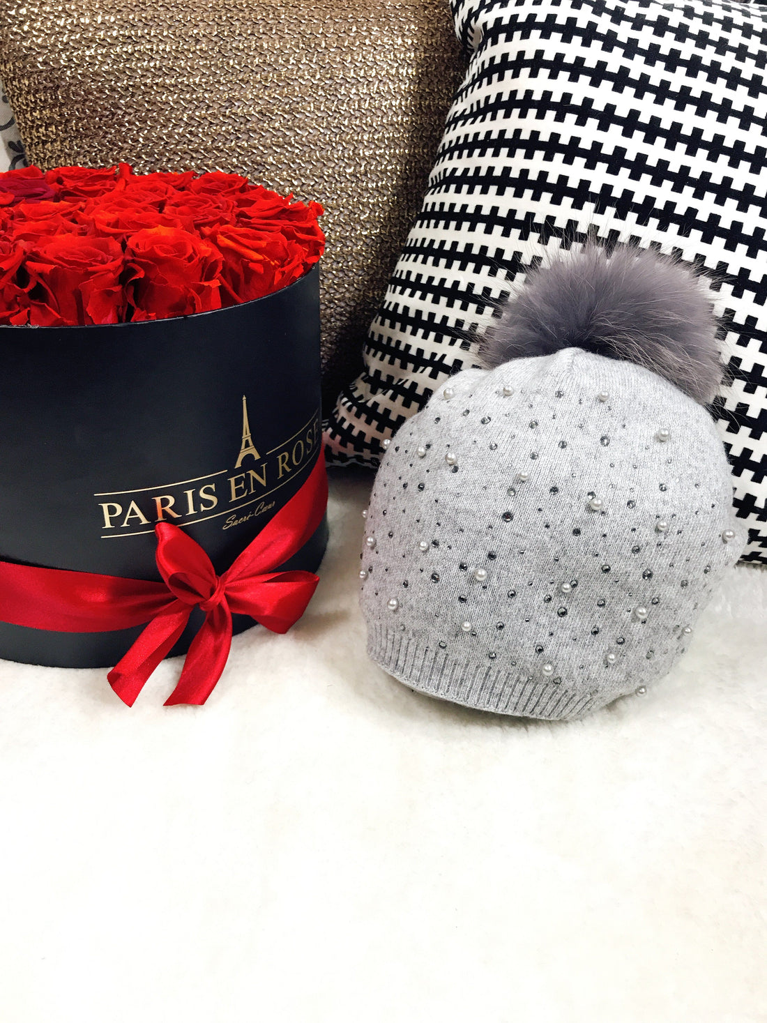 Cappello pompom - R.a. Boutique 