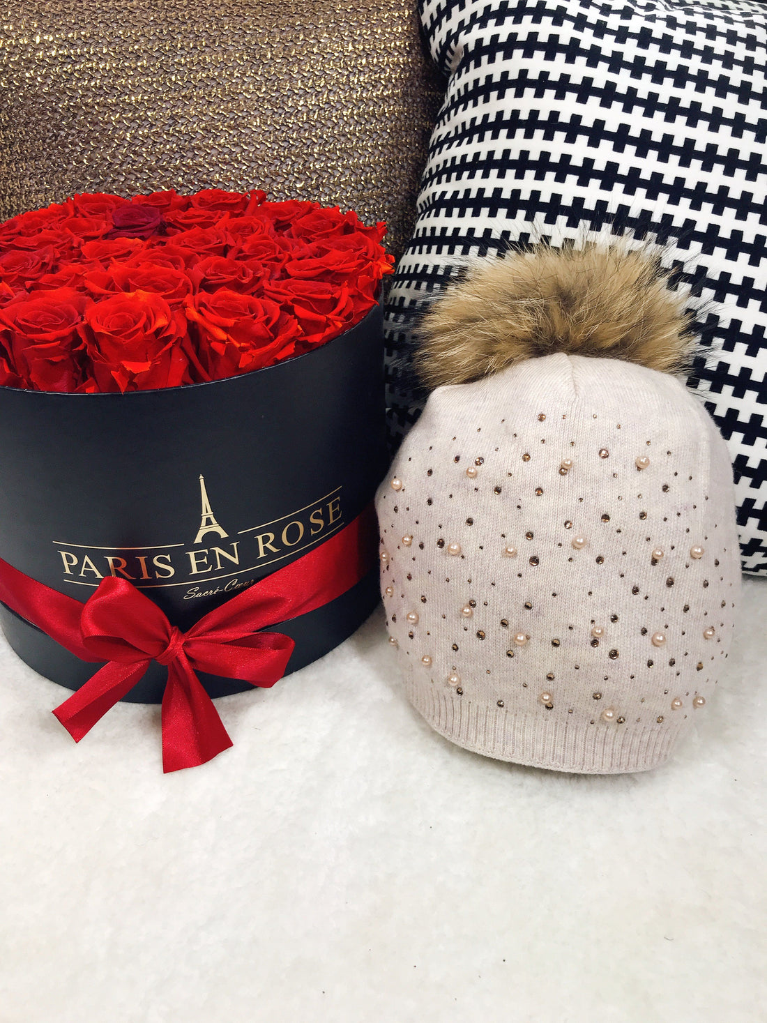 Cappello pompom - R.a. Boutique 