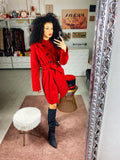 Cappotto con bottoni rosso - R.a. Boutique 