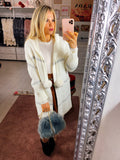 Cardigan a righe con pompom - R.a. Boutique 