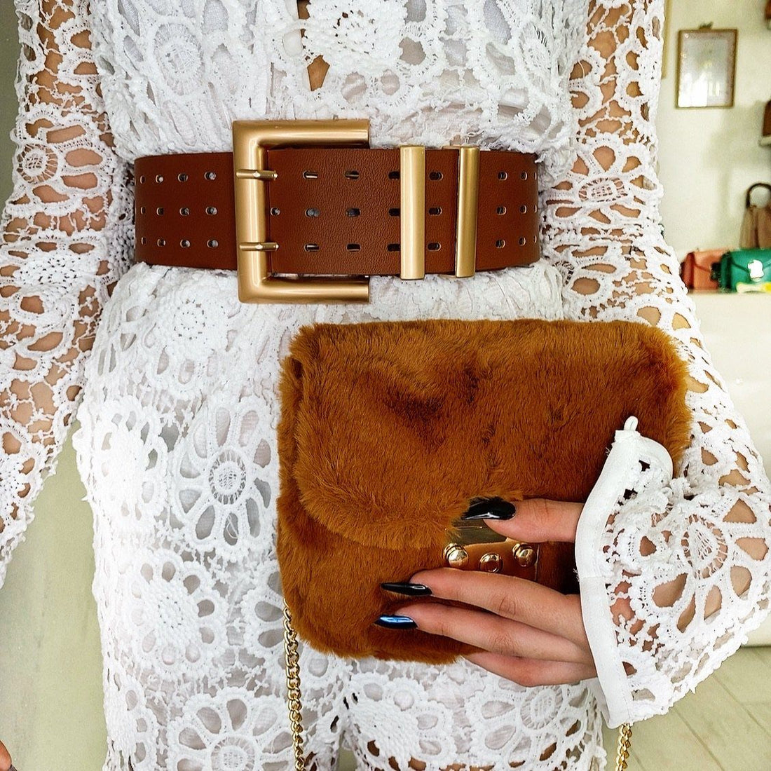 Cinturone Camel - R.a. Boutique 