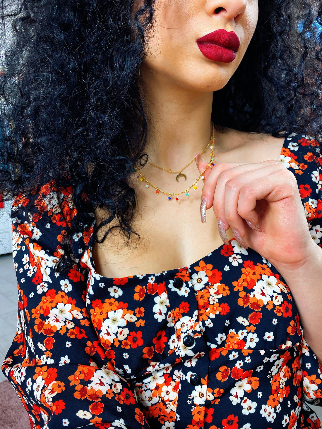 Collana luna multicolore - R.a. Boutique 