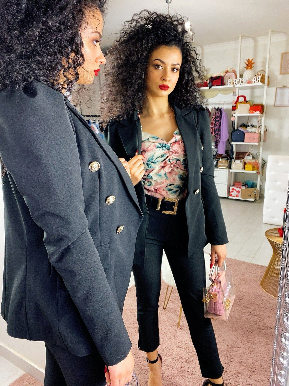 Completo giacca e pantalone nero - R.a. Boutique 