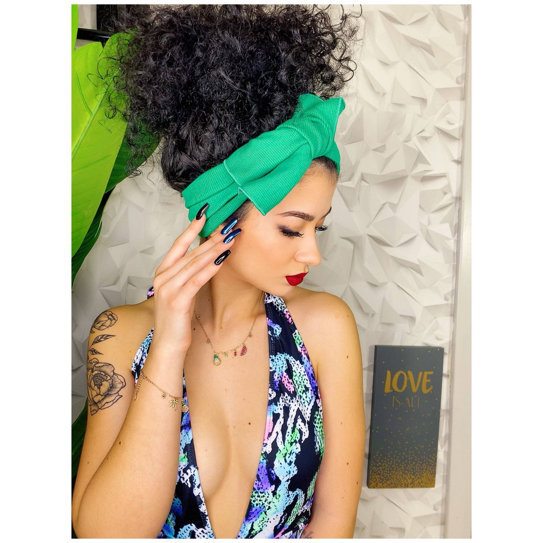 Fascia larga verde smeraldo - R.a. Boutique 