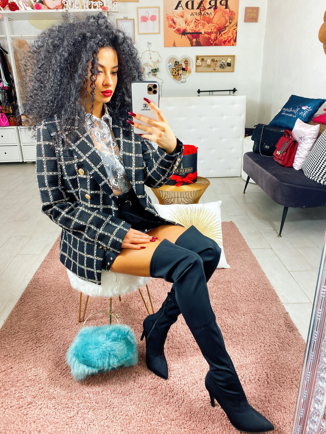 Giacca con dettagli oro - R.a. Boutique 