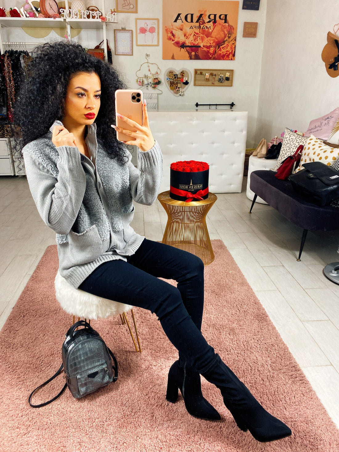 Giacchino in lana con bottoni - R.a. Boutique 