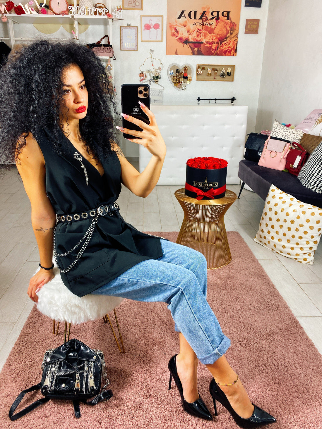 Gilet con spilla ad ancora - R.a. Boutique 