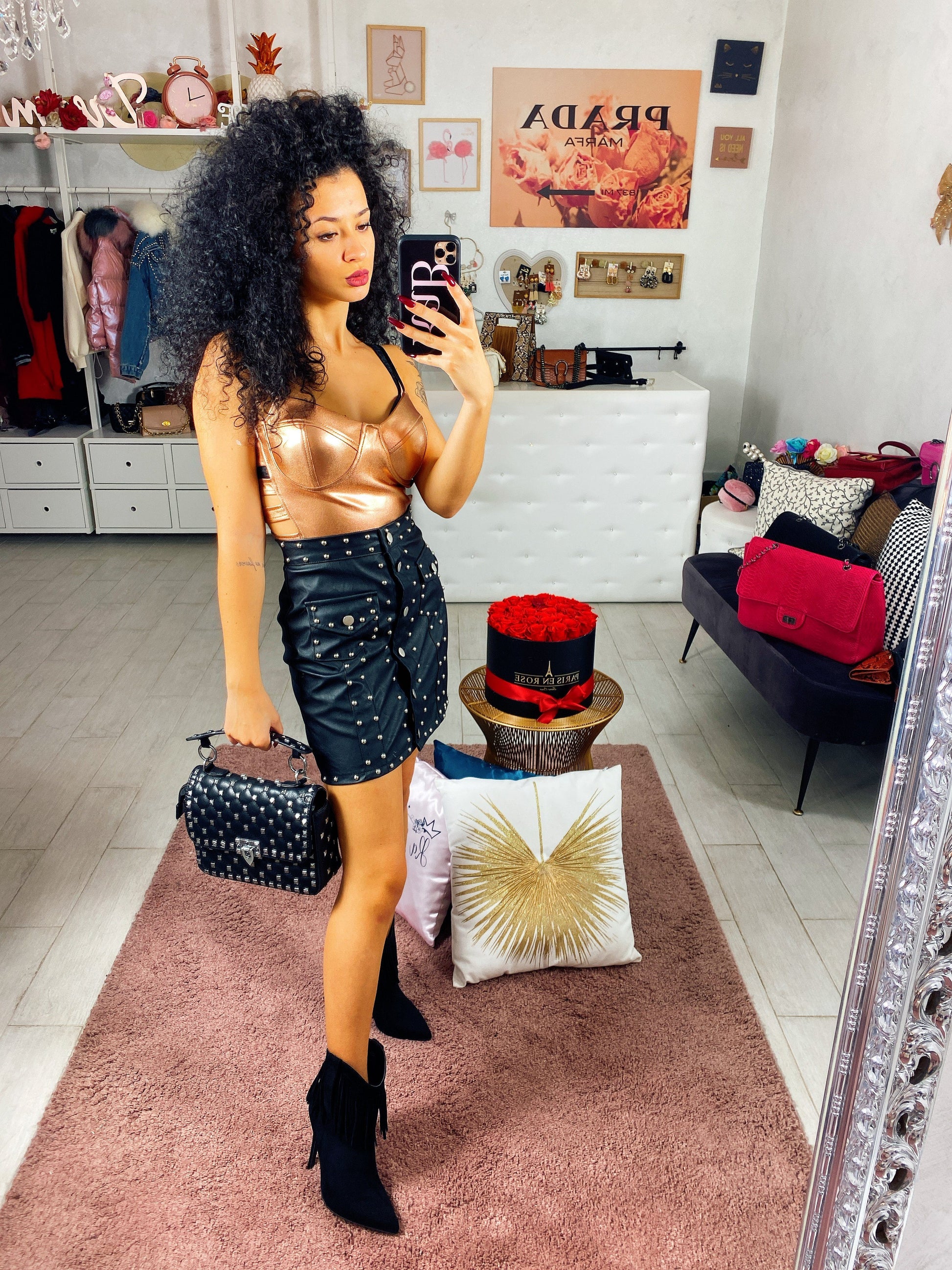 Gonna con borchiette - R.a. Boutique 