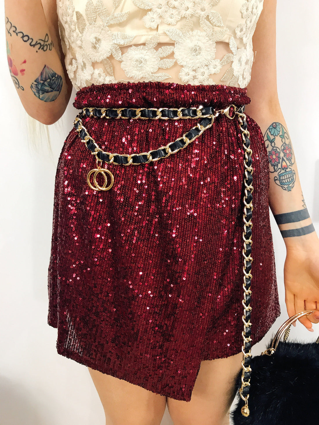 Gonna con paillettes - R.a. Boutique 