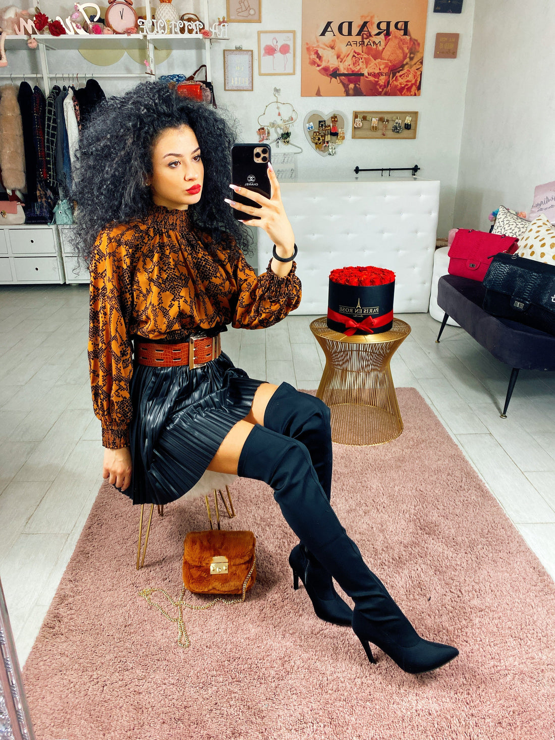 Gonna con pieghe - R.a. Boutique 