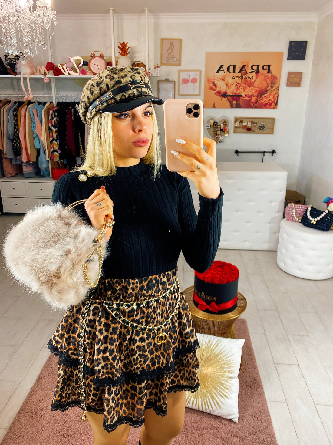 Gonna maculata a balze - R.a. Boutique 