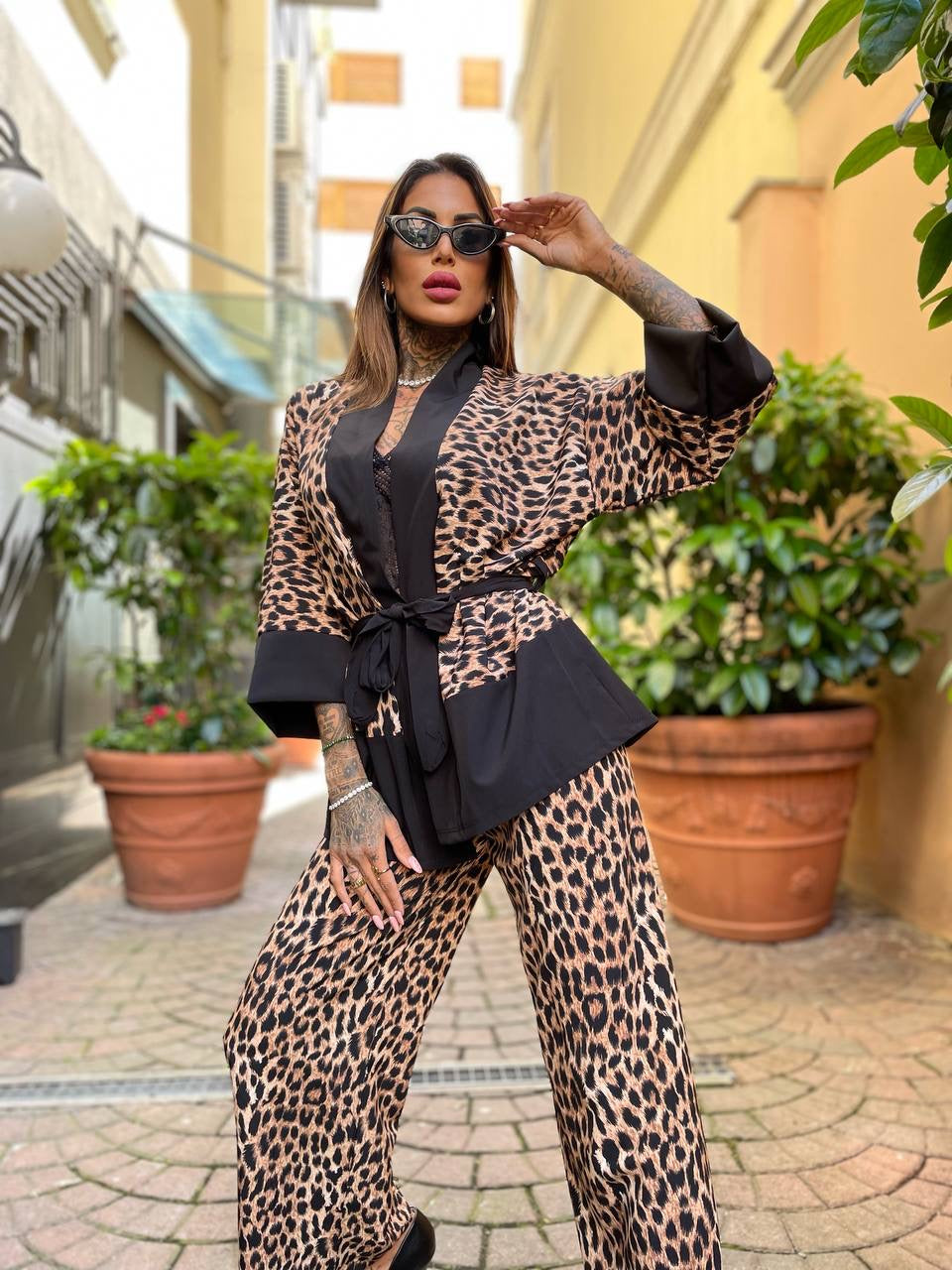 Completo kimono animalier - R.a. Boutique 