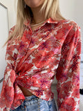 Camicia floreale corallo - R.a. Boutique 