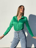 Body camicia verde smeraldo - R.a. Boutique 