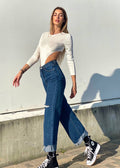 Jeans wide leg bagno medio - R.a. Boutique 