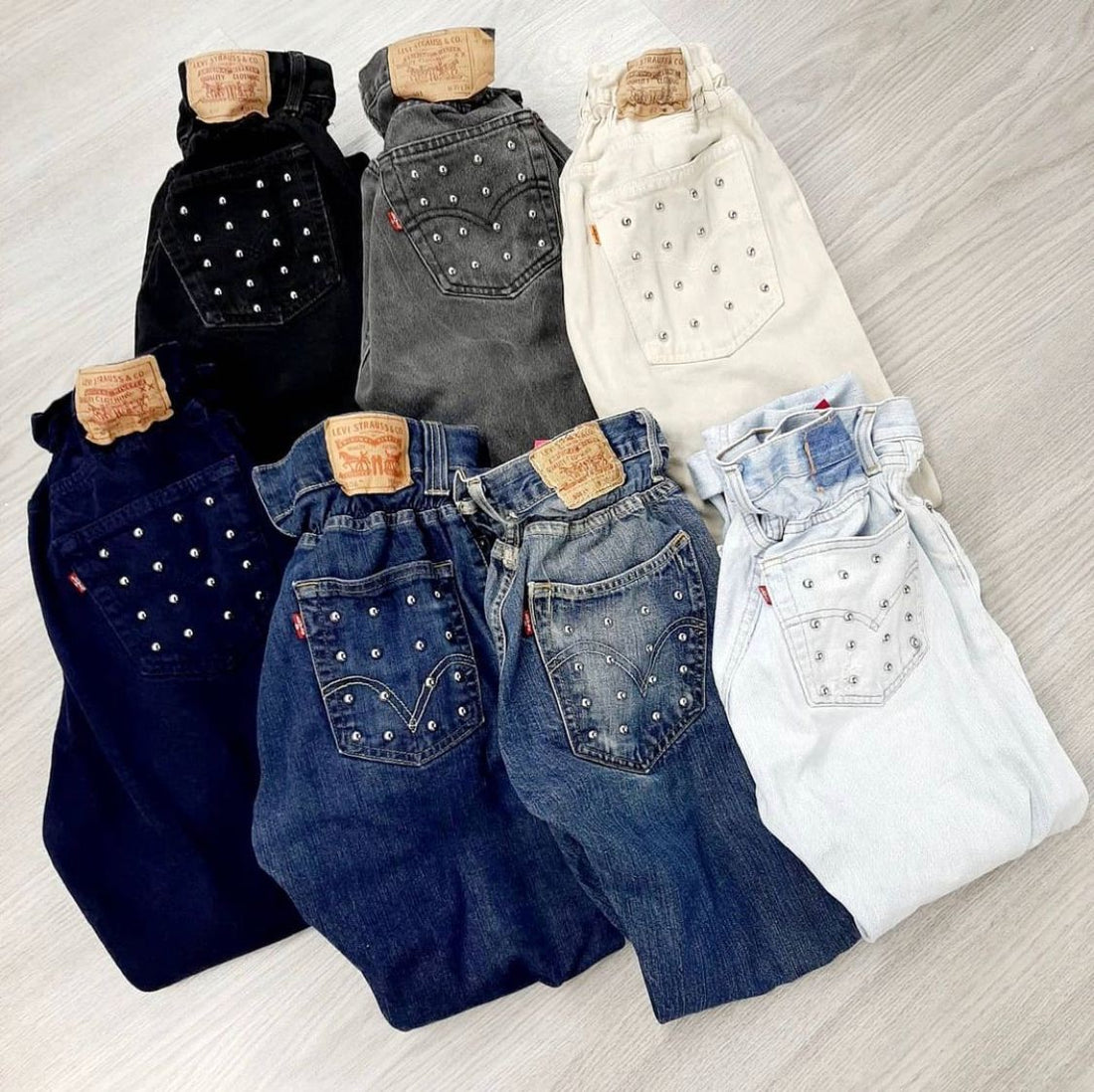 Levi’s Vintage a borchie a caramella nero - R.a. Boutique 