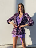 Giacca maculata lilla - R.a. Boutique 