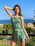 Abito a fiori verde - R.a. Boutique 