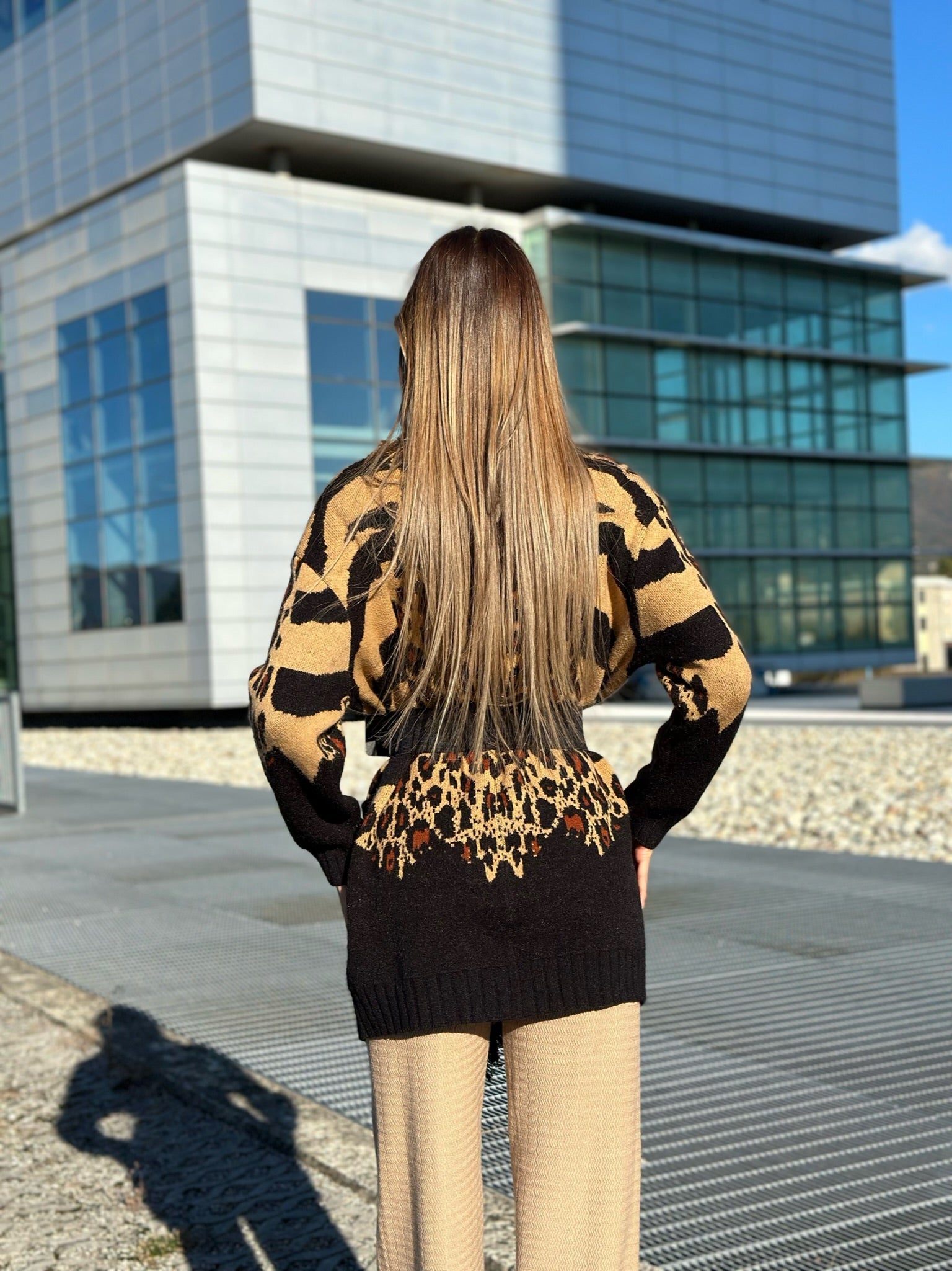 Cardigan animalier - R.a. Boutique 