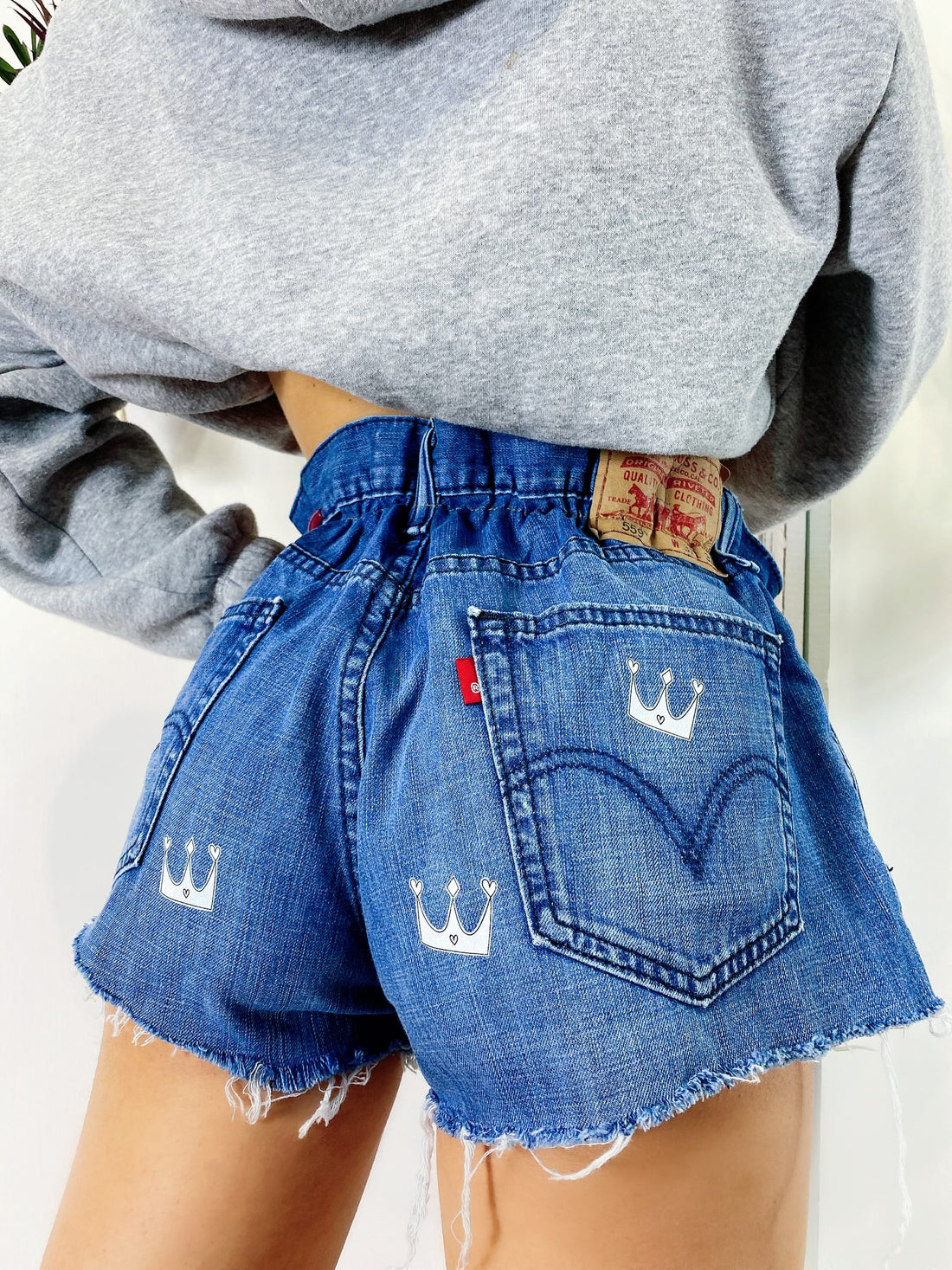 Short Levi’s Vintage bagno medio con corone - R.a. Boutique 