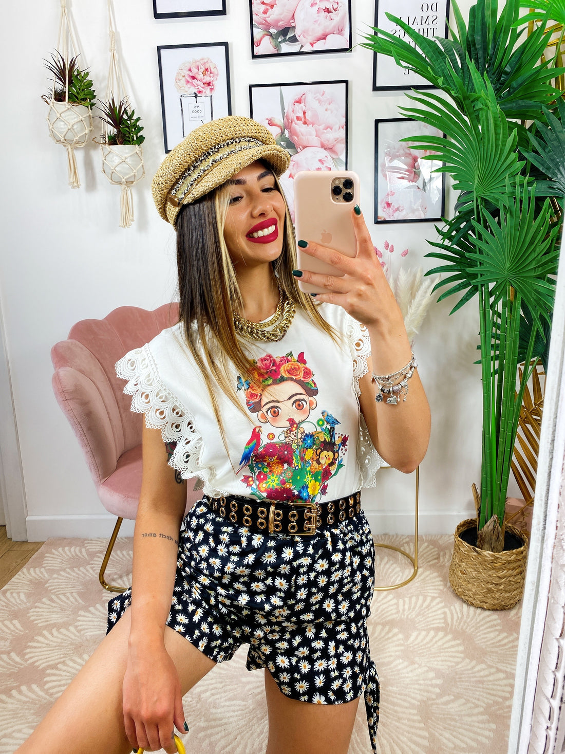 T-Shirt color e merletto - R.a. Boutique 