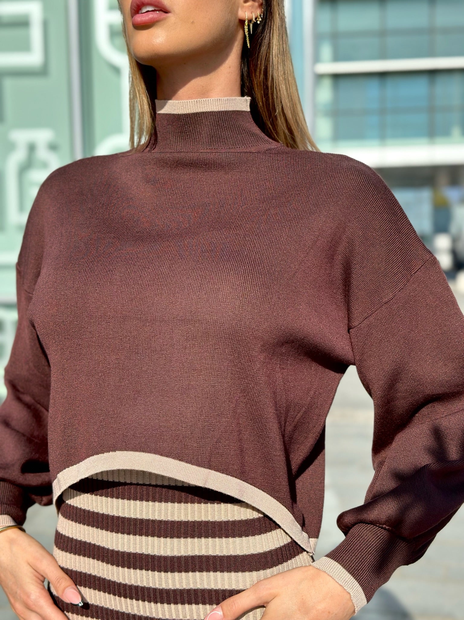 Pull choco rigo nude - R.a. Boutique 