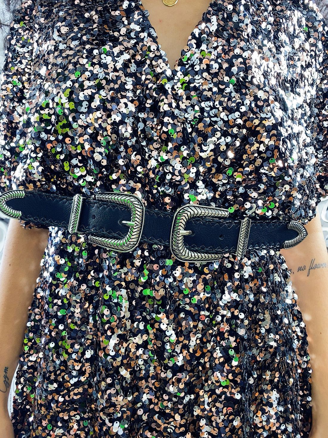 Cintura con doppia fibbia - R.a. Boutique 