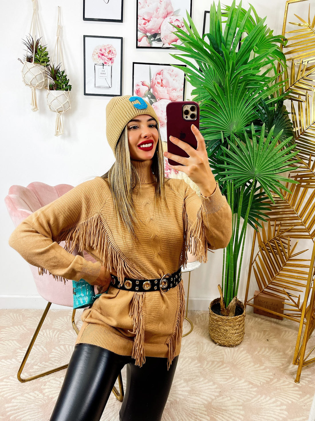 Cintura con cerchi oro - R.a. Boutique 