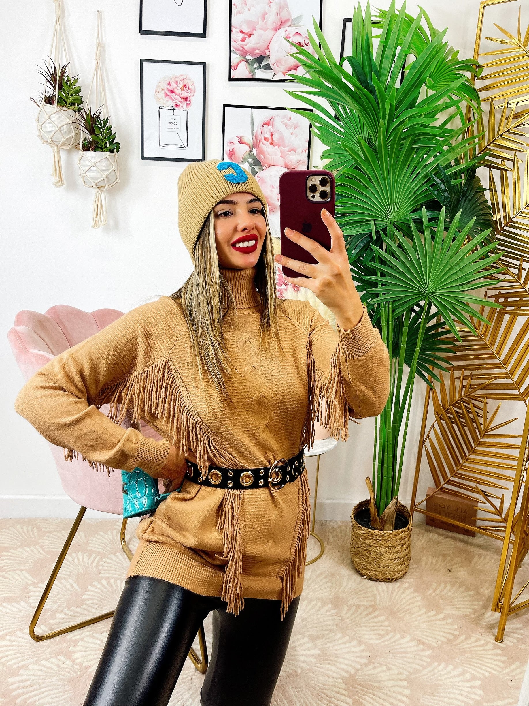 Cintura con cerchi oro - R.a. Boutique 