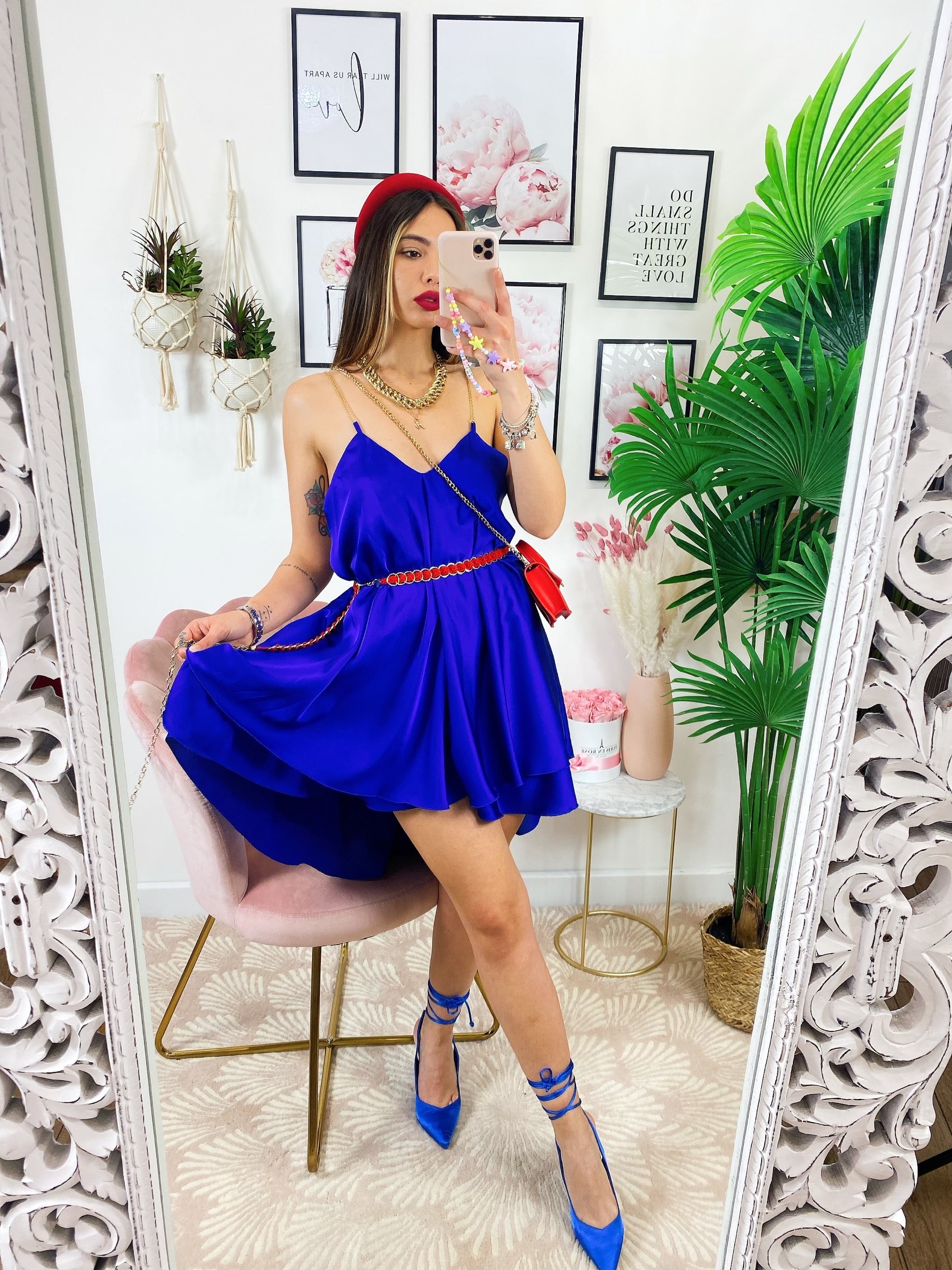 Dress with blue chain - Main Image