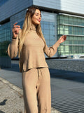 Completo Maglia e pantalone quality Camel - R.a. Boutique 
