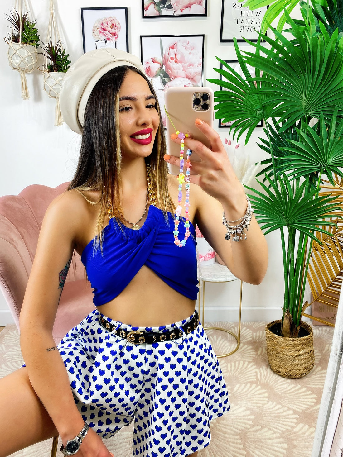 Top incrociato con catena - R.a. Boutique 