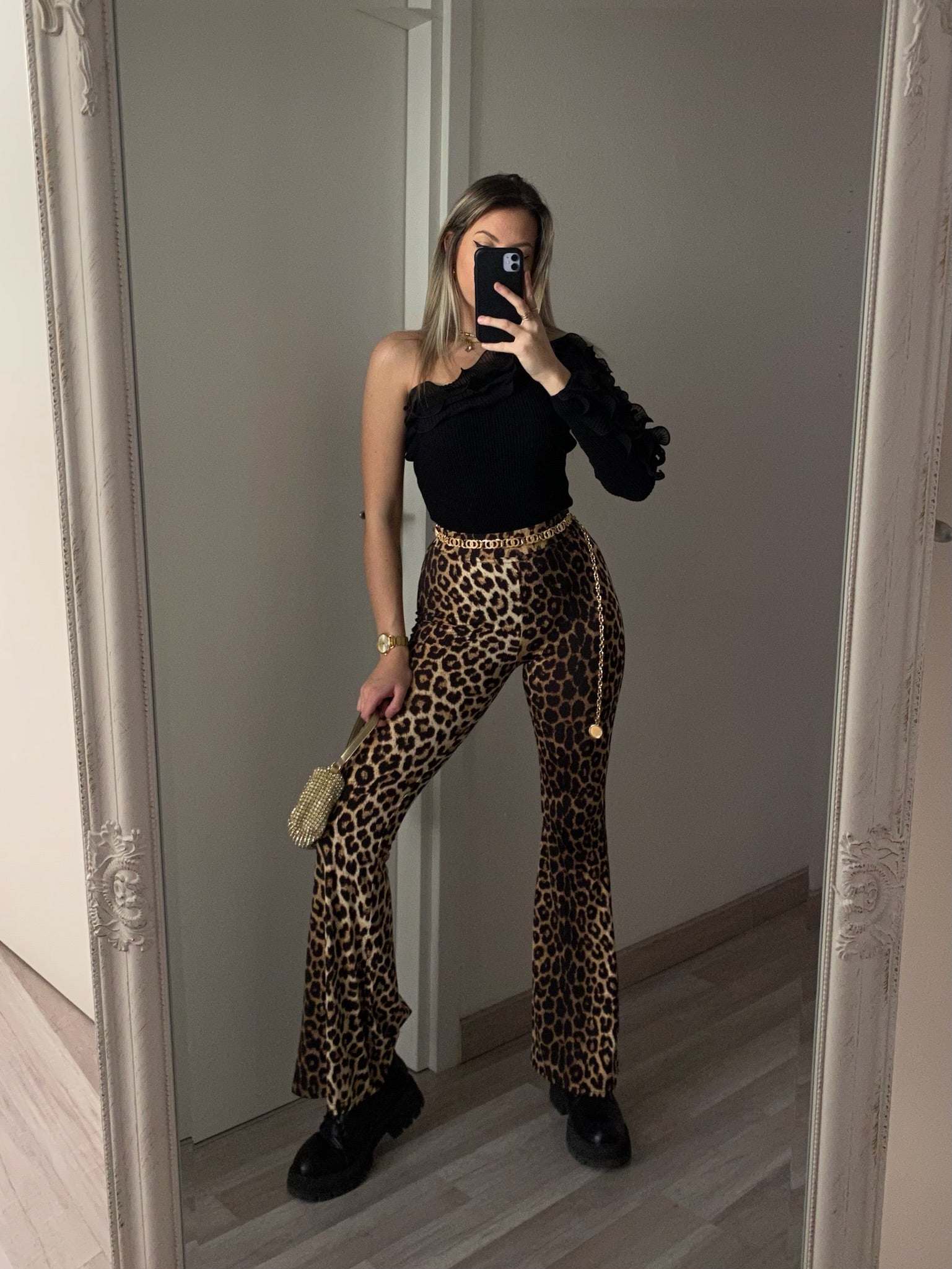 Body monospalla nero con Rouches - R.a. Boutique 